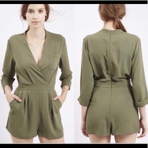 Topshop Long Sleeve Romper